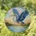 Majestic Blue Heron In Flight Segmented Tiffany Stained Glass Art - Sky Water Decor Stained Glass Suncatcher - 2