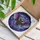 Stylized Bat Stained Glass Art - Tiffany Style Cosmic Nebulae Jewel Tone Home Decor Stained Glass Suncatcher - 3