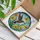 Hummingbird Stained Glass Art with Yellow Daffodils - Tiffany Style Mosaic Home Decor Gift Stained Glass Suncatcher - 3