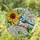 Crested Titmouse Blue Stained Glass Sunflower Floral Bird Mosaic Nature Lover Gift Stained Glass Suncatcher - 2
