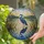 Blue Heron Stained Glass Art - Lake Pond Marsh Reeds Water Reflection Jewel Tones Stained Glass Suncatcher - 1