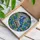 Majestic Blue Jay Stained Glass Tiffany Art - Floral Blossom Mosaic Iridescent Jewel Tones Stained Glass Suncatcher - 3