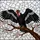 Majestic King Vulture & Pink Cherry Blossom Stained Glass Mosaic Tiffany Style Stained Glass Suncatcher - 5