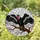 Majestic King Vulture & Pink Cherry Blossom Stained Glass Mosaic Tiffany Style Stained Glass Suncatcher - 2