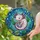 Pink Axolotl Stained Glass Tiffany Style Aquatic Underwater Mosaic Intricate Art Stained Glass Suncatcher - 1