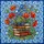 Tiffany Stained Glass Stacked Books Floral Bouquet - Geometric Mosaic Jewel Tones Stained Glass Suncatcher - 5