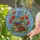 Tiffany Stained Glass Stacked Books Floral Bouquet - Geometric Mosaic Jewel Tones Stained Glass Suncatcher - 1