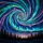 Aurora Borealis Pine Forest Stained Glass - Celestial Night Sky Starry Art Decor Stained Glass Suncatcher - 5