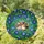 Curled Up Calico Cat Blooming Morning Glories Stained Glass Art - Cat Lover Home Decor Gift Stained Glass Suncatcher - 2