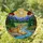 Majestic Tiger Stained Glass Art with Mountain River Forest Landscape & Radiant Sun Stained Glass Suncatcher - 2