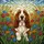 Basset Hound Dog Stained Glass Meadow Wildflowers - Pet Lover Home Decor Gift Stained Glass Suncatcher - 5