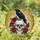 Realistic Human Skull Raven Red Roses Tiffany Stained Glass Mosaic Art Jewel Tones Stained Glass Suncatcher - 2