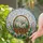 Easter Basket & Eggs with Spring Flowers Grass - Tiffany Style Sky Mosaic Art Stained Glass Suncatcher - 1