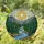 Intricate Stained Glass Golden Sun Mountain River Forest Landscape Jewel Tones Stained Glass Suncatcher - 2