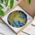 Ornate Golden Crescent Moon Stained Glass Celestial Night Stars Jewel Tone Window Art Stained Glass Suncatcher - 3