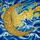 Ornate Golden Crescent Moon Stained Glass Celestial Night Stars Jewel Tone Window Art Stained Glass Suncatcher - 5