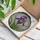 Purple Iris Stained Glass Flower - Colorful Intricate Mosaic Botanical Art Design Stained Glass Suncatcher - 3
