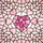 Large Rose Pink Textured Heart Stained Glass Mosaic & Six Smaller Hearts Art Stained Glass Suncatcher - 5