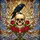 Detailed Tiffany Glass Skull Raven Red Roses Mosaic - Intricate Jewel Tone Home Decor Stained Glass Suncatcher - 5