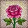 Fully Bloomed Pink Rose Stained Glass Mosaic Art - Tiffany Style Translucent Petals Stained Glass Suncatcher - 5
