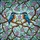 Iridescent Kingfisher Stained Glass Art - Tiffany Style Lilac Magenta Floral Mosaic Stained Glass Suncatcher - 5
