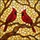 Crimson Red Male Cardinal Birds Tiffany Stained Glass Gnarled Tree Branch Mosaic Stained Glass Suncatcher - 5