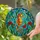 Majestic Seahorse Stained Glass Tiffany Style Aquatic Ocean Jewel Tone Mosaic Design Stained Glass Suncatcher - 1