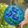 Blue Poppy Flowers Stained Glass Mosaic Art - Tiffany Style Window Panel Home Decor Gift Stained Glass Suncatcher - 1