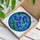 Blue Poppy Flowers Stained Glass Mosaic Art - Tiffany Style Window Panel Home Decor Gift Stained Glass Suncatcher - 3