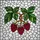 Tiffany Stained Glass Red Raspberries & Green Leaves Mosaic Art - Home Decor Gift Stained Glass Suncatcher - 5