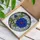 Blue Dahlia Stained Glass Flower Mosaic Art - Tiffany Style Jewel Tone Home Decor Gift Stained Glass Suncatcher - 3