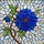 Blue Dahlia Stained Glass Flower Mosaic Art - Tiffany Style Jewel Tone Home Decor Gift Stained Glass Suncatcher - 5