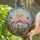Pink Flamingo Heart Stained Glass Art - Intricate Mosaic Sky & Garden Flowers Home Decor Gift Stained Glass Suncatcher - 1