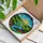 Glowing Tiffany Stained Glass River Landscape - Jewel Tones Forest & Flower Art Stained Glass Suncatcher - 3