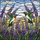 Ruby Hummingbirds In-Flight Lavender Tiffany Stained Glass Mosaic Sky Landscape Stained Glass Suncatcher - 5