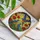 Stained Glass Blue Orange Birds Poppies Sun Mosaic - Tiffany Style Jewel Tone Art Stained Glass Suncatcher - 3
