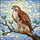 Majestic Hawk Stained Glass Tree Branch Cloud Sky Tiffany Jewel Tone Nature Art Stained Glass Suncatcher - 5
