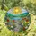 Radiant Sun Wildflower Meadow Stone Path Tiffany Style Translucent Window Art Stained Glass Suncatcher - 2
