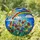 Tiffany Style Stained Glass Blooming Flowers Sun Rainbow Clouds Mosaic Blue Sky Jewel Tones Stained Glass Suncatcher - 2