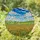 Golden Wheat Field Stained Glass - Green Hills Sky Clouds Tiffany Style Art Home Decor Stained Glass Suncatcher - 2