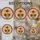 Stained Glass Colorful Dahlia Flower Bouquet - Tiffany Style Glowing Mosaic Sunburst Stained Glass Suncatcher - 4