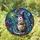 Tiffany Stained Glass Opossum Witch Hat Magic Wand - Celestial Swirls Enchanted Realm Art Gift Stained Glass Suncatcher - 2