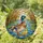 Highly Detailed Tiffany Glass Mallard Hen Duckling - Water Lily Mosaic Nature Lover Gift Stained Glass Suncatcher - 2