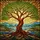 Majestic Gnarled Tree Stained Glass Tiffany Art - Colorful Landscape Home Decor Gift Stained Glass Suncatcher - 5