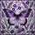 Detailed Tiffany Style Butterfly Stained Glass - Purple Lavender Floral Jewel Tone Mosaic Stained Glass Suncatcher - 5