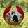 Black & White Tuxedo Cat Stained Glass - Rose Vines Sunny Window Mosaic Scene Stained Glass Suncatcher - 2