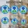Blue Rose Tiffany Stained Glass Jewel Tone Pattern - Green Stem Leaves Dew Drops Stained Glass Suncatcher - 4