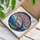 Spotted Deer Antlers Cherry Blossom Tree Green Grass Blue Hills Intricate Stained Glass Stained Glass Suncatcher - 3
