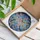 Pink White Cherry Blossoms Stained Glass Tiffany Style Art - Blue Sky Mosaic Intricate Patterns Stained Glass Suncatcher - 3
