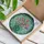 Seven Blooming Tulip Flowers Intricate Tiffany Stained Glass Mosaic - Pink Orange Green Teal Stained Glass Suncatcher - 3